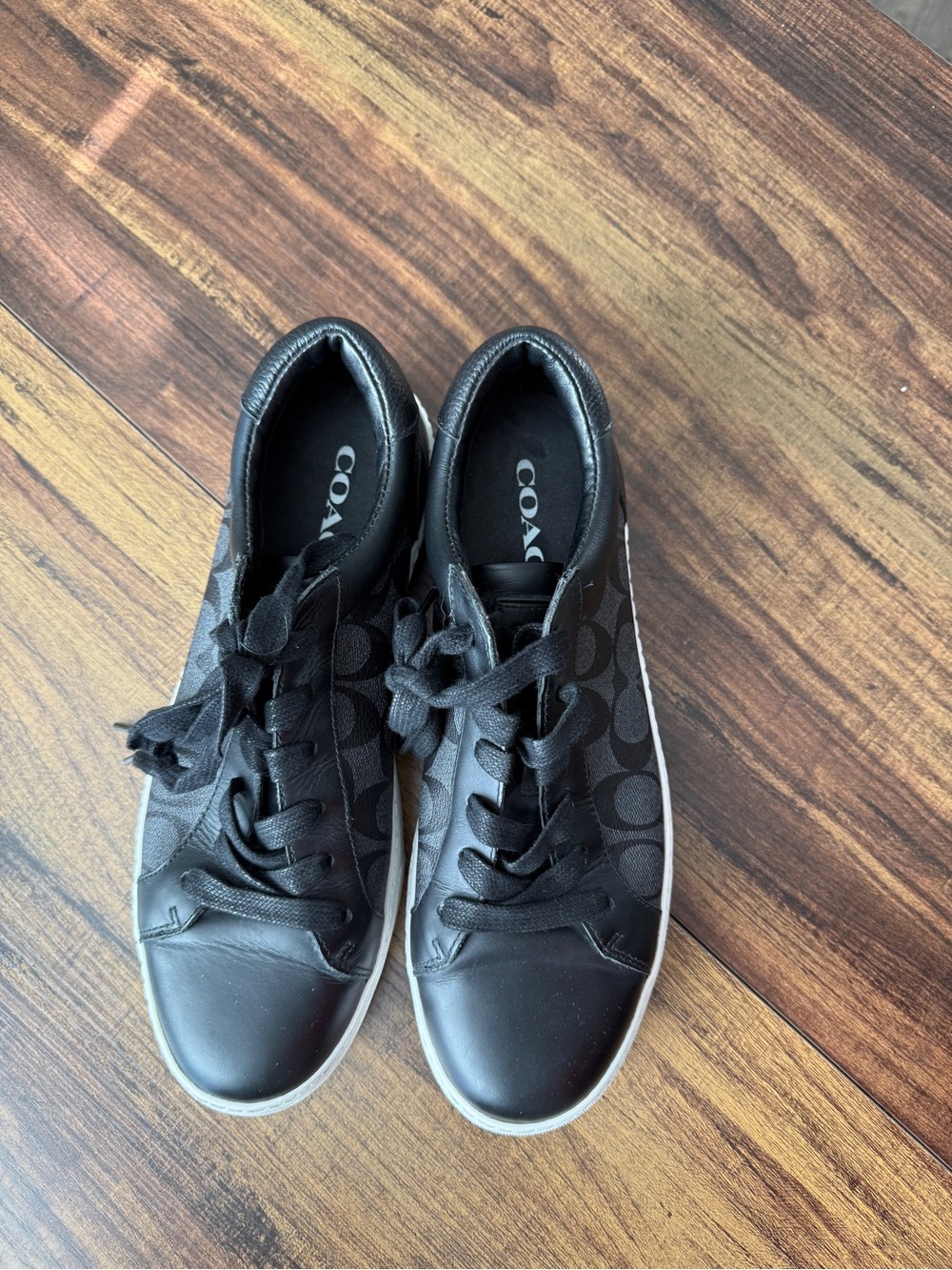 Coach Black Signature Low-Top Sneakers - Picture 4 of 8